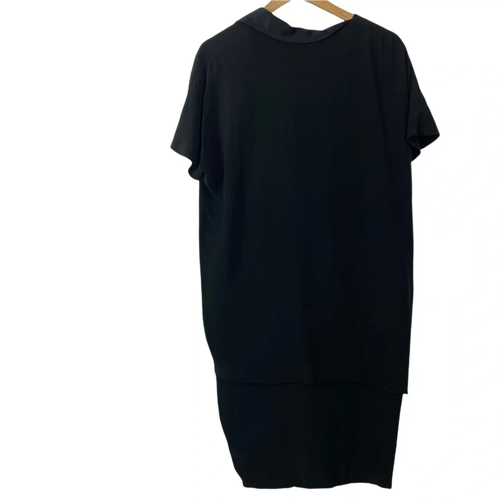 BR Banana republic dress black lagen look dress layered size 12 casual dress - Picture 6 of 11